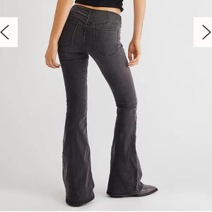 Free People Black Flare Jeans